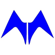 Mondial Mh Drift 2011 - 2020 Uyumlu Mavi Ön Siperlik Yan Sticker