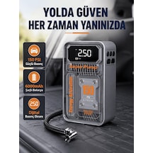 Şarjlı Kablosuz Ha Pompası 150 Psı Basınç, Led Ekran Ve 6000mah Batarya