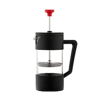 Ev El Yapımı Kahve Fransız Filtre Pres Cam Çay Makinesi Siyah 350ml