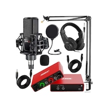 Midex Central-rd Pack-1 Stüdyo Kayıt Ekipmanları Glx-700rd Ses Kartı Mx-2020 Stüdyo Mikrofon