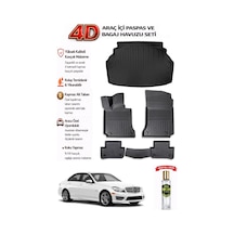 Mercedes W204 2014 Model Araca Özel Kokusuz Paspas Takımı +plastik Setlibagaj Havuzu