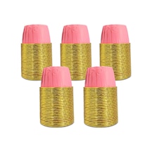 Kafem Muffin Kek Kapsülü Pembe-altın 25li X 5 Paket - K24 Pembe + Altın