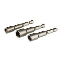 Manyetik Somun Adaptörü 3 Lü Set 6-8-10 X 65 Mm