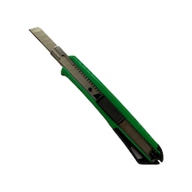 Viptec Profesyonel Plastik Gövde İnce Maket Bıçağı Yeşil 9 Mm 1 Paket 12 Adet