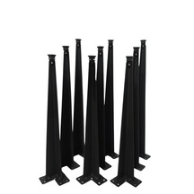 9'lu Dekoratif Metal/demir Firkete Zigon Sehpa Ayağı 3 Adet 42cm/