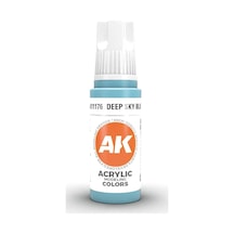 Ak Interactive 11176, 17 Ml. 3gen Deep Sky Blue Maket Boyası Standart