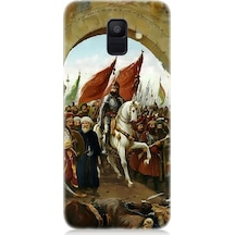 Samsung Galaxy A6 Uyumlu Fatih Sultan Mehmet İstanbul Desenli Silikon Kılıf