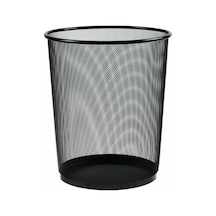 Linea Metal Delikli File Çöp Kovası Siyah
