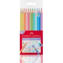 Pastel Renkler Üçgen Kuru Boya 12 Li Renkli