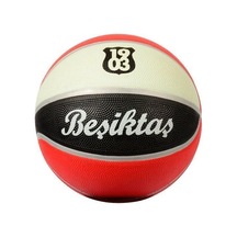 Beşiktaş Lisanslı Basketbol Topu No:7 Siyah-beyaz-kırmızı