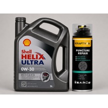 Shell Helix Ultra Ect C2 C3 0w-30 Motor Yağı 5 L + Lastik Tamir Kiti 400 ML