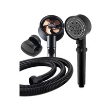 Turbo Pervaneli 5 Fonksiyonlu Duş Başlığı Duş Hortumu 150 Cm Ve Mafsal Set Duş Seti Beyaz Plastik Diğer