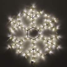 Led Işıklı Kar Tanesi Yılbaşı Süsü 220v Gün Işığı 50 Cm