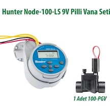 Hunter Node-100-ls 1 İstasyonlu Pilli Kontrol Ünitesi 9v. Ve 100pgv Vana Seti