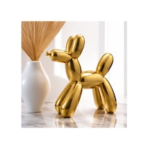 Köpek Balon Biblo Balkon Dog Biblo 17 Cm Altın