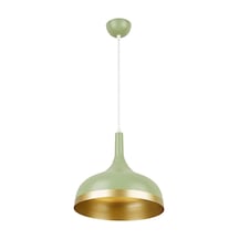 Modavize Cosmos Özel Tasarım Modern Dekoratif Cafe-mutfak Yeşil İçi Gold Sarkıt Tekli Avize Yeşil Beyaz 59 X 30 Diğer