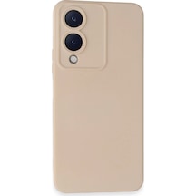 Newface - 798 - Vivo Y17s Kılıf Nano İçi Kadife Silikon - Edntrend - - Pudra