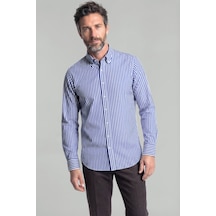 Bisse Lacivert Regular Fit Pamuk Cepsiz Gömlek Gmczg4kpal242062 C39