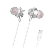 H341 Type-c Stereo Kulak İçi Kablolu Kulaklık Beyaz