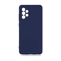 Noktaks - Galaxy Uyumlu A72 Uyumlu - Kılıf İçi Kadife Koruyucu Mara Lansman Kapak - Lacivert - T17708 Lacivert