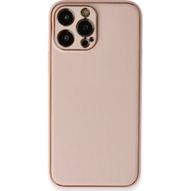Flzdgnkr Newface İphone 13 Pro Kılıf Coco Deri Silikon Kapak - Pembe