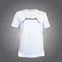 Herşey Nota Metallica Beyaz T-shirt Unisex 001