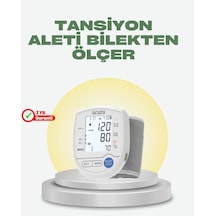 Mey İthalat Akıllı Bilek Tansiyon Aleti Hem Şarjlı Hem Pilli Kolay Ölçüm