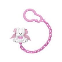 Wee Baby Figürlü Emzik Askısı 903 - Pembe ayı Pembe
