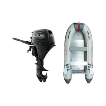 Marinport 4.00 Alüminyum Taban Şişme Bot + Suzuki 20 Hp Deniz Motoru