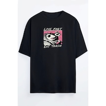 Rakun Gelincik Çetesi Baskılı Oversize Unisex T-shirt Fastliveeattrashrakun Rakun Gelincik Çetesi Baskılı Oversize Unisex T-shirt Fastliveeattrashrakun