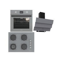 Termikel BO O6555C A - BH P7194C A - CH S6532C BA Ankastre Set Antrasit