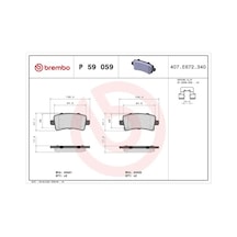 Brembo P59059 Arka Fren Balatasi 10668506 13237765 13237768
