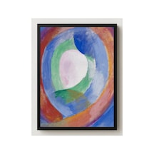 Modern Sanat Delaunay Dairesel Formlar Ay Çerçevesiz Poster 21x30 Cm A4 Tablo Modern Sanat