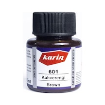 Karin Akrilik Mürekkep 45ml 601 Kahverengi Genel