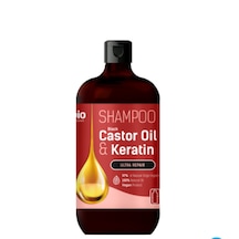 %97 Organik Ve Vegan Onarıcı Şampuan Black Castor Oil & Keratin 9