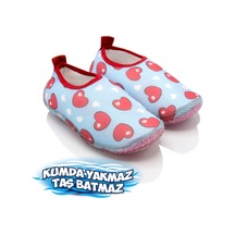 Kalp Mavi Çocuk Deniz Ayakkabısı Mavi