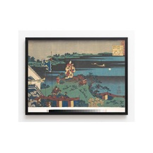 Hokusai Şair Abe No Nakamaro Çerçevesiz Poster 30x42 Cm A3 Tablo Japon Sanatı Duvar Dekoru