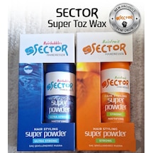 Sector Super Toz Wax Parlak Saçlar Yeni Ürün Ultra Sert Mavi