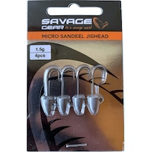 Savage Gear Lrf Micro Sandeel Jighead Zoka 4'lü Paket - 1.5gr