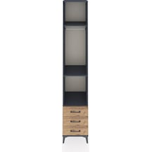 Hyperion Dolap 3 Raflı 3 Çekmeceli Tek Askılı 44x44x243 Antra... Antrasit