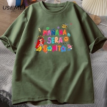 Manana Sera Bonito T-shirt Kadın Erkek Kolombiya Şarkıcı Karol G T Shirt Pamuk Kısa Kollu Har Trz-4150 Yeşil Manana Sera Bonito T-shirt Kadın Erkek Kolombiya Şarkıcı Karol G T Shirt Pamuk Kısa Kollu Har Trz-4150 Yeşil