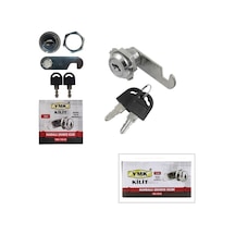 12 Adet Oval - Mandallı Dolap - Çekmece Kilit 20mm 5705 Çok Renkli