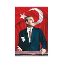 Raşel Kumaş Atatürk Resmi, 200x300 Cm Boyut İle Dekoratif 1000 x 1500 CM
