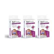 Roll 3 Katlı Telli Cerrahi Maske Kız Çocuk 10Lu 3 Adet