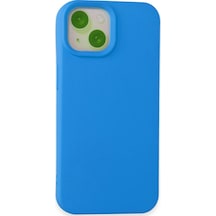 Apple iPhone Uyumlu 15 Kılıf Nano İçi Kadife Silikon - Mavi Bzsxx00 1