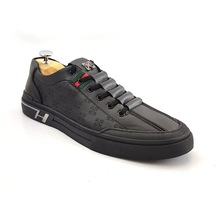Guja 510-3 Erkek Sneaker Spor Ayakkabı-Siyah-Siyah