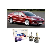 Peugeot 407 Kısa Far Ampulü H7 Mono Yeni Seri Beyaz 2004-2011