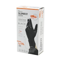 Reflex Slimfit Glove Kod-031 L-xl Siyah Pudrasız Muayene Eldiven 100lü 5468