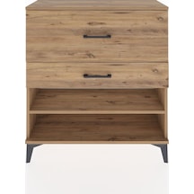Arges Şifonyer Tek Raflı 2 Çekmeceli 88x30x96 Çam-çam Çam