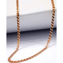 Omar Silver Unisex Rose Barlı 2,25 Mm Gümüş Kolye Zincir